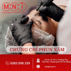 chứng chỉ phun xăm thẩm mỹ