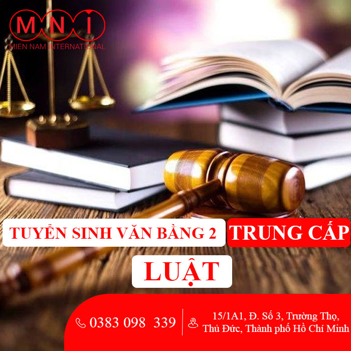 tuyển sinh văn bằng 2 trung cấp luật