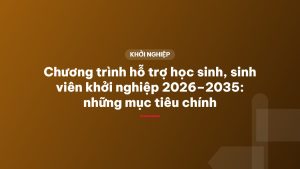 Chương trình hỗ trợ học sinh, sinh viên khởi nghiệp 2026–2035: những mục tiêu chính
