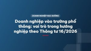 Doanh nghiệp vào trường phổ thông: vai trò trong hướng nghiệp theo Thông tư 16/2026