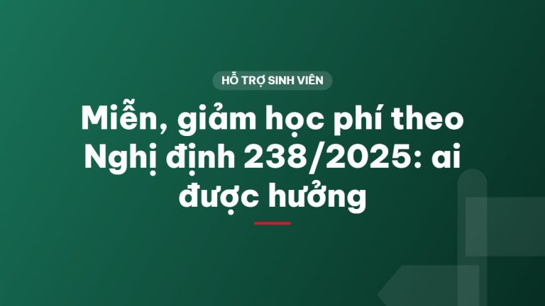 Miễn, giảm học phí theo Nghị định 238/2025: ai được hưởng