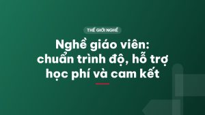 Nghề giáo viên: chuẩn trình độ, hỗ trợ học phí và cam kết