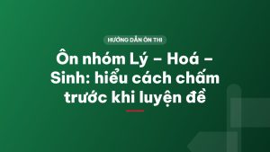 Ôn nhóm Lý – Hoá – Sinh: hiểu cách chấm trước khi luyện đề