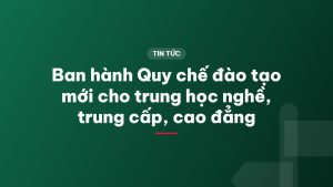 Ban hành Quy chế đào tạo mới cho trung học nghề, trung cấp, cao đẳng