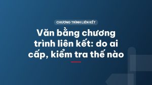 Văn bằng chương trình liên kết: do ai cấp, kiểm tra thế nào