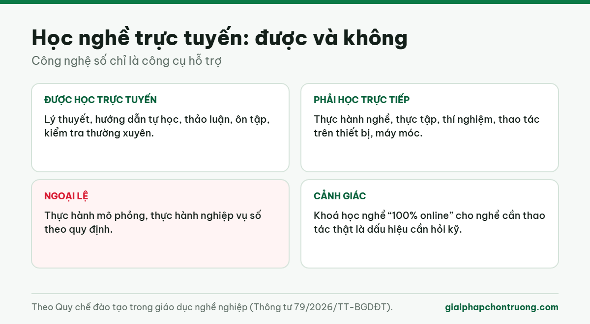 Học nghề trực tuyến: được và không