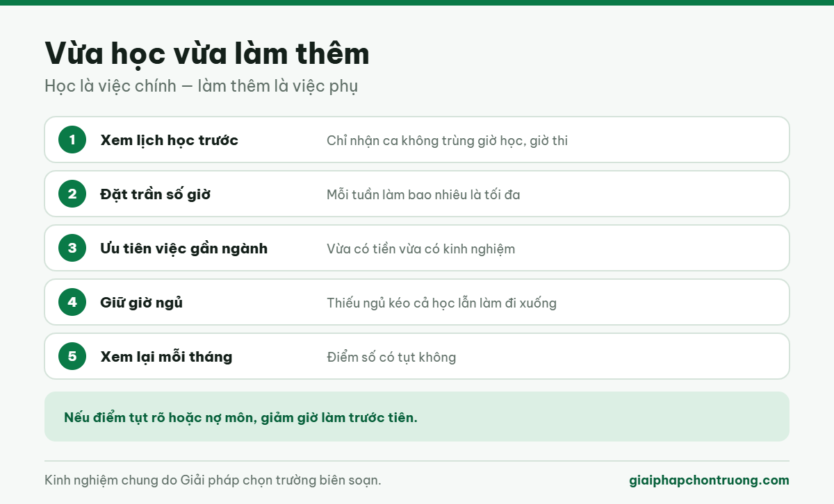 Vừa học vừa làm thêm