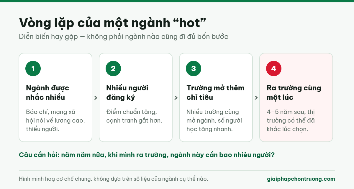Vòng lặp bốn bước của một ngành hot